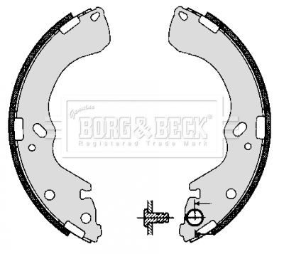 BORG & BECK Piduriklotside komplekt BBS6277